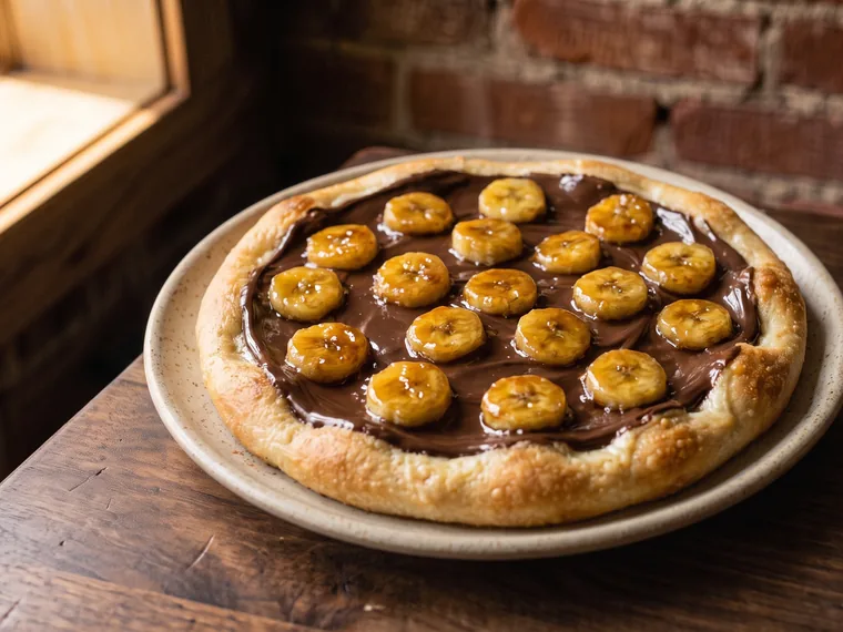 Pizza Chocolate com Banana